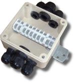 Коробка КСП-10 130х130х65 мм 6 вводов 10 зажимов, IP65